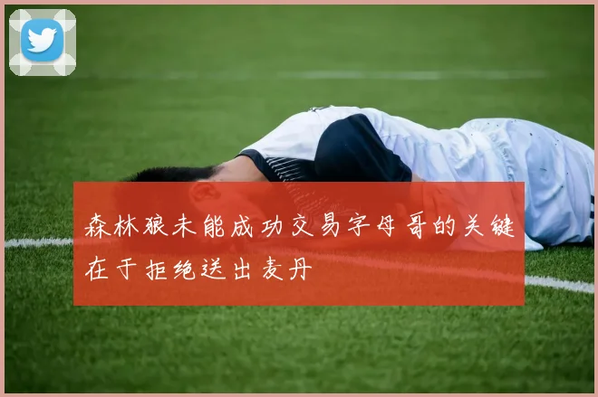 森林狼未能成功交易字母哥的关键在于拒绝送出麦丹